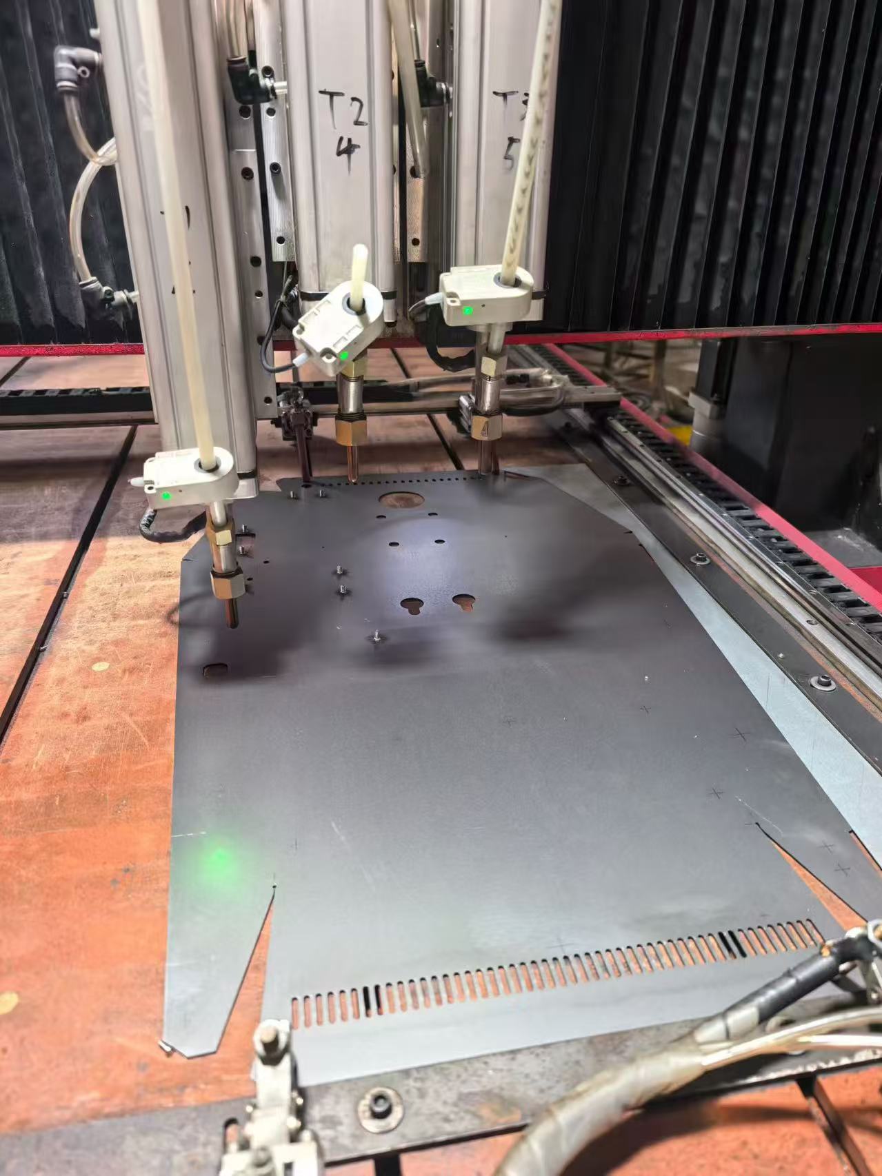 Precision processing of arcade machine panel